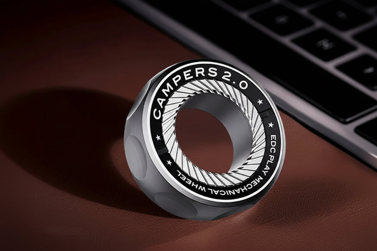 Rotating Metal Fidget Stress Relief Ring