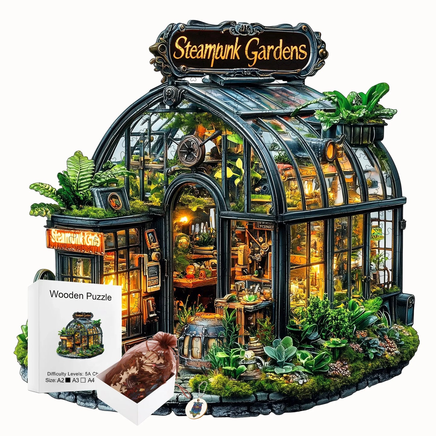 Fantasy Wooden Puzzle Decor Toy