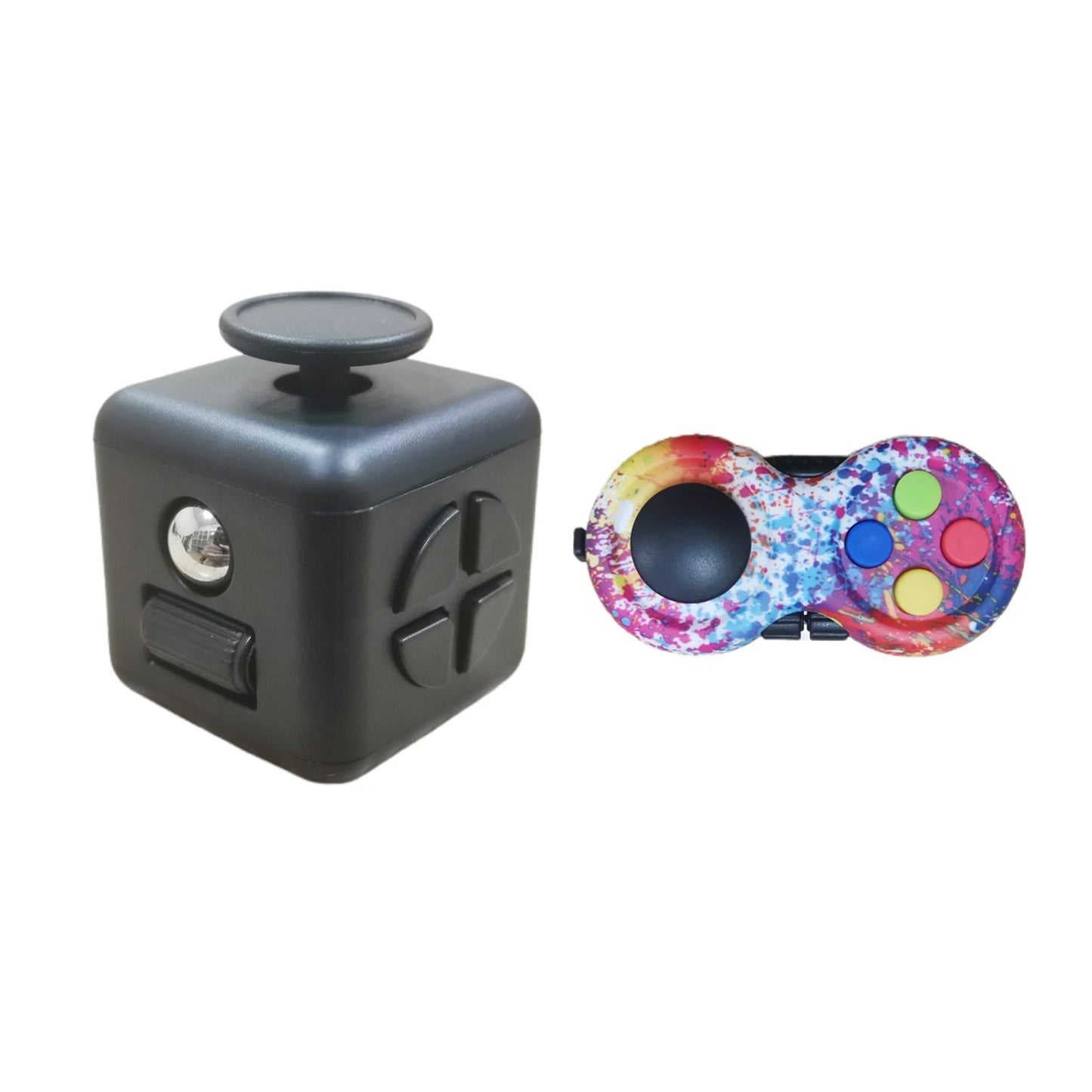 Push Pop Fidget Stress Relief Dice Set (2 Pack)