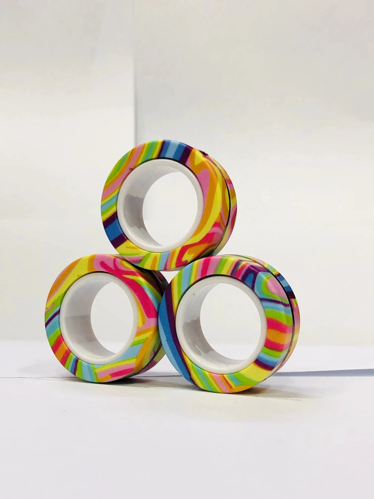 Magnetic Fidget Spinner Rings Set
