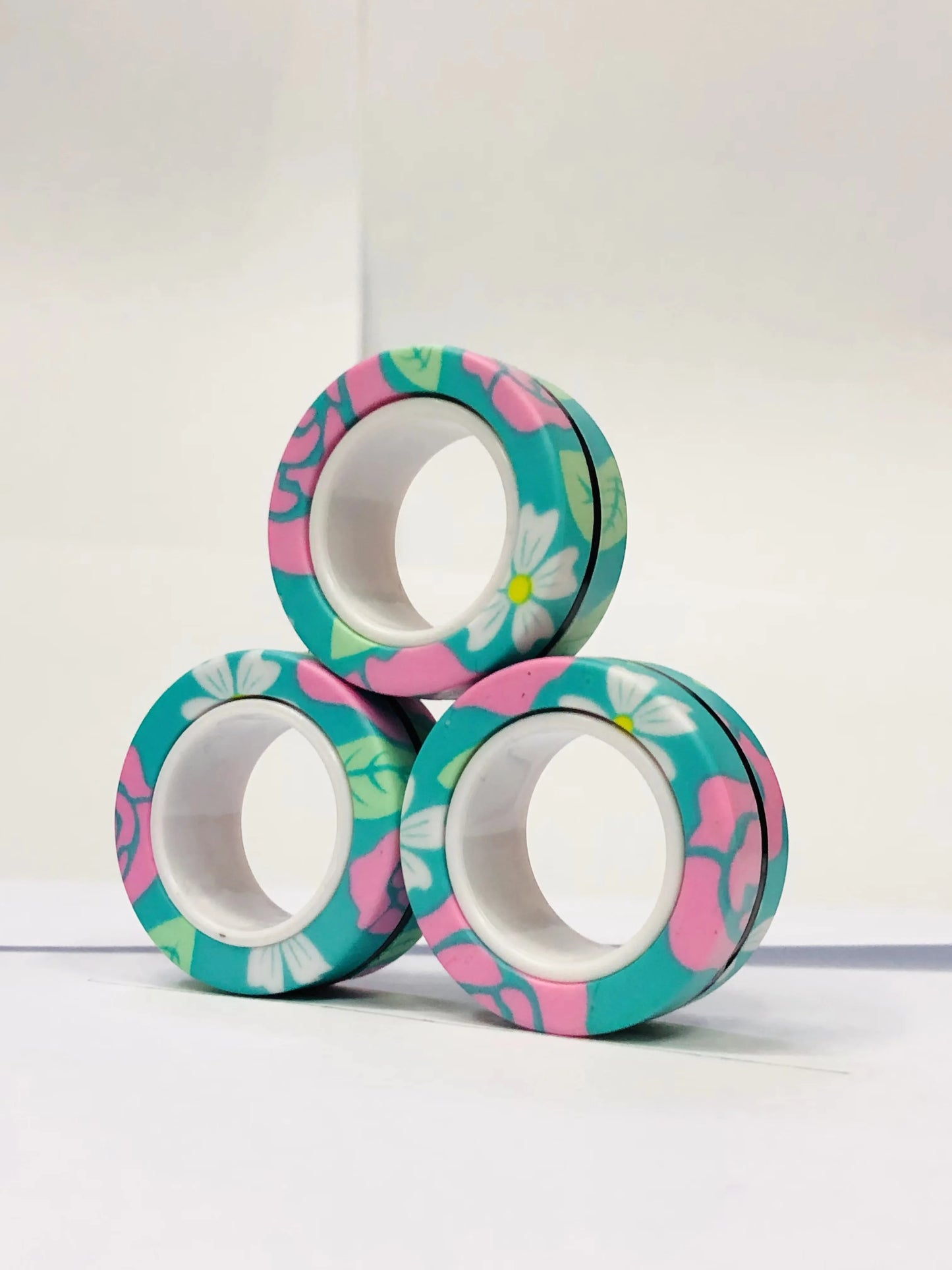 Magnetic Fidget Spinner Rings Set