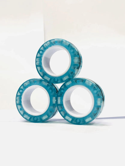 Magnetic Fidget Spinner Rings Set