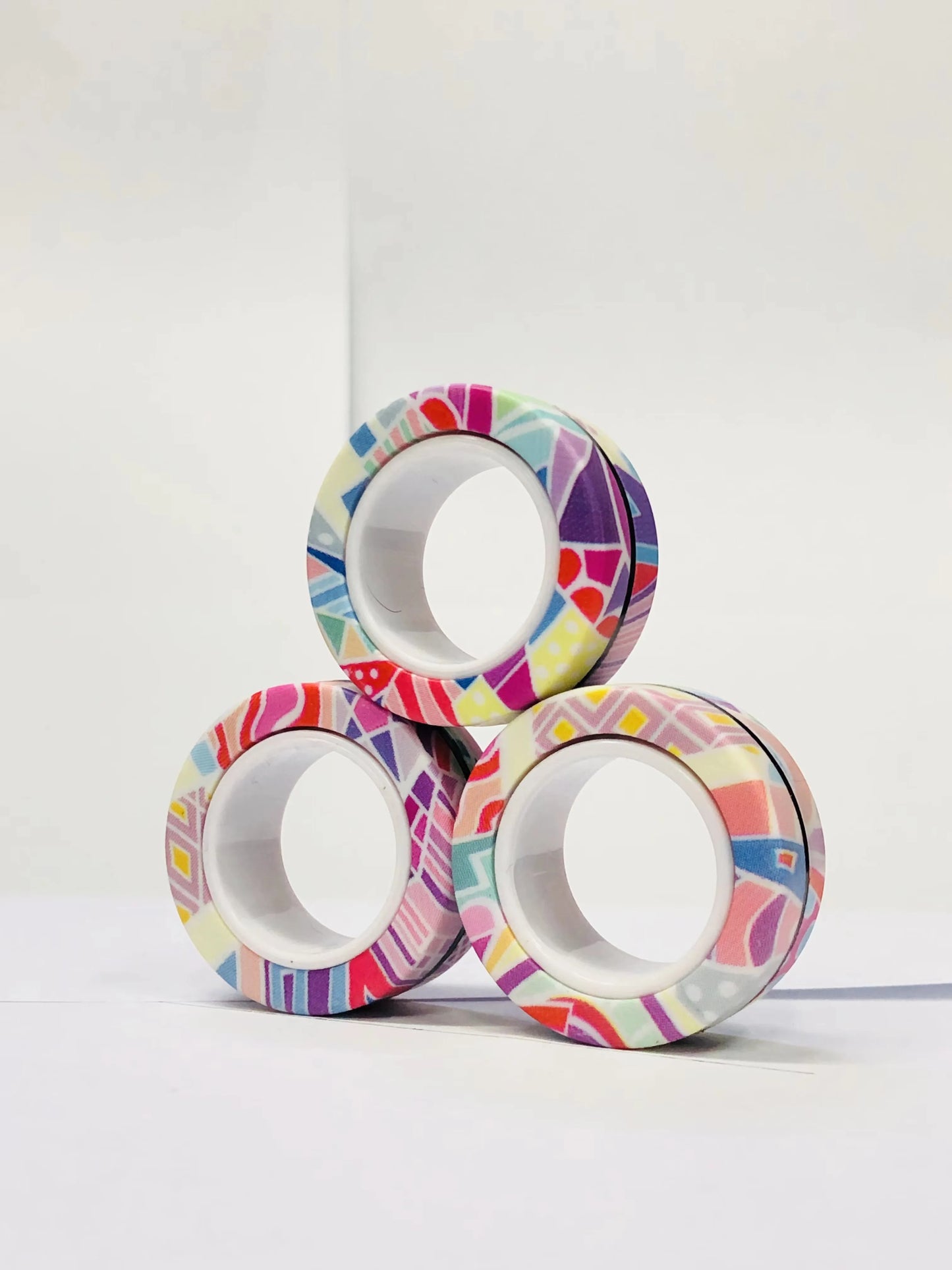 Magnetic Fidget Spinner Rings Set