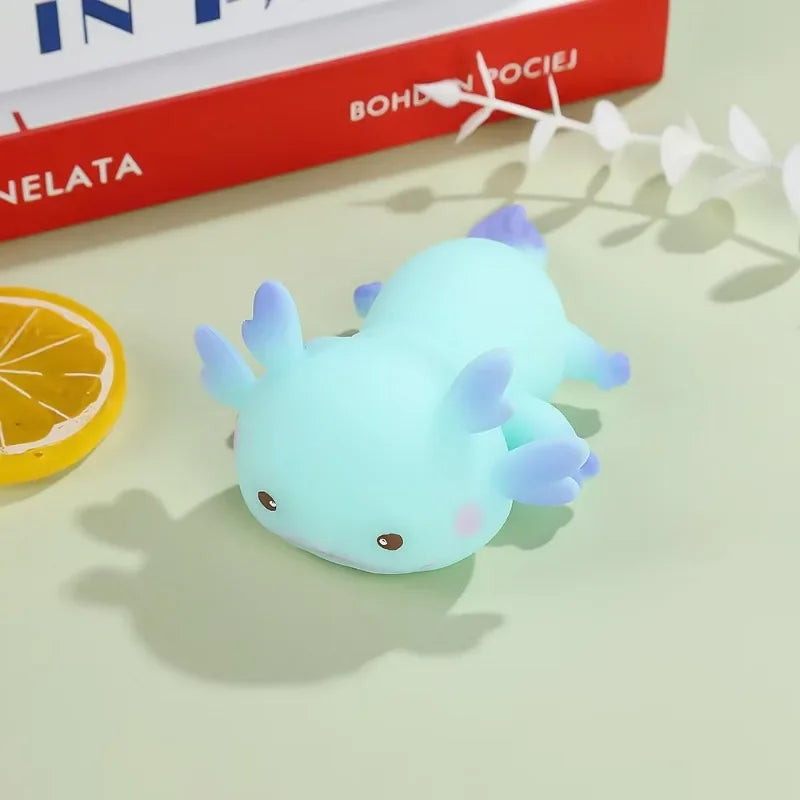 Axolotl Squishy Stress Relief Toy – Cute Slow Rebound Squeeze Toy for Kids & Adults