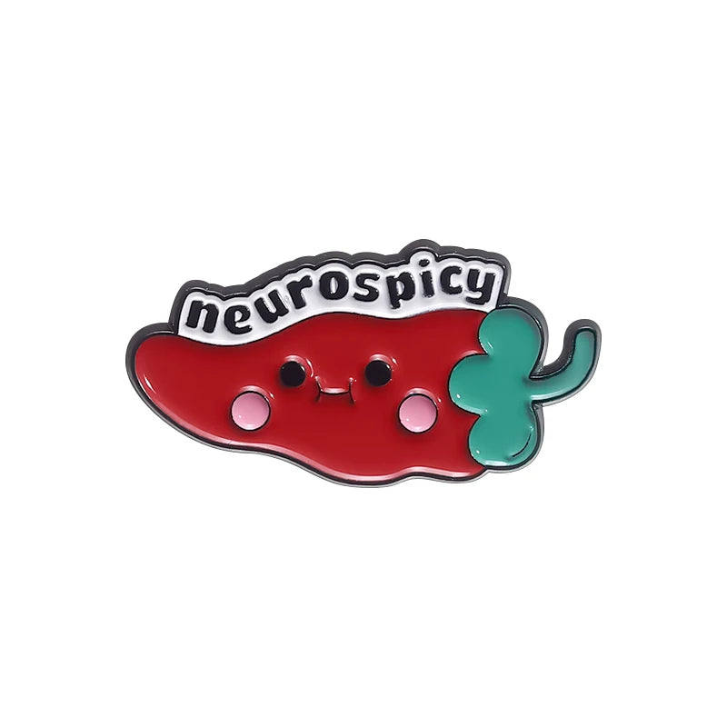 Funny Neurodivergent Enamel Pin