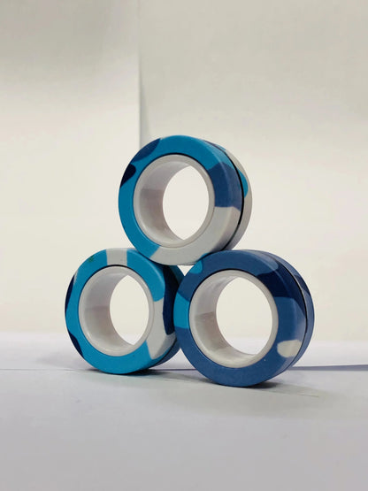 Magnetic Fidget Spinner Rings Set