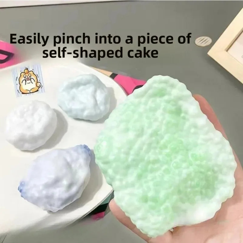 Crunchy Squishy Stress Ball Dual Texture Sensory Toy for Anxiety Relief - Fidget Hand Exercise Relax ADHD Focus Adult Kids Gift