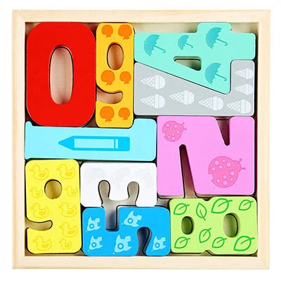 Wooden Tangram Shape Puzzle Toy for Kids