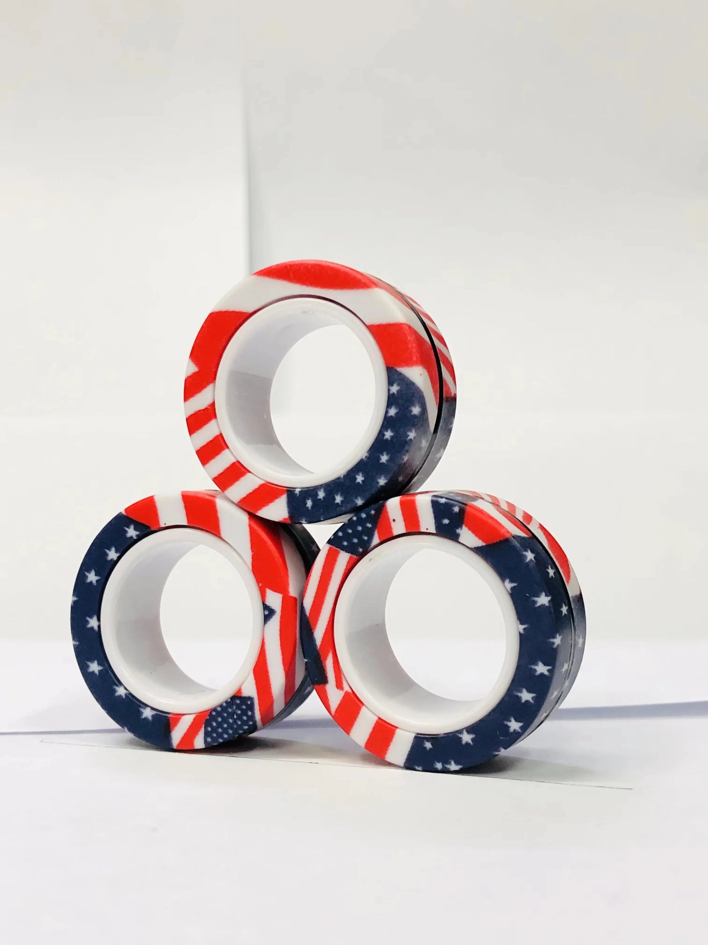 Magnetic Fidget Spinner Rings Set
