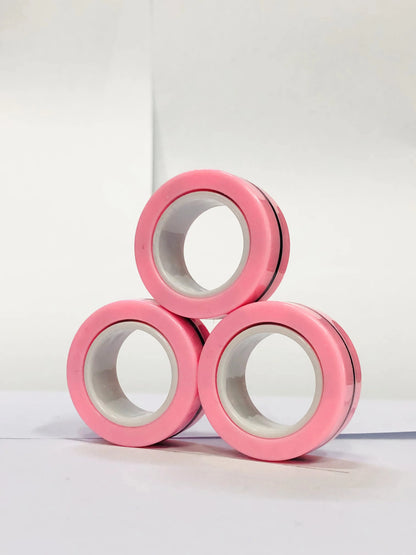 Magnetic Fidget Spinner Rings Set
