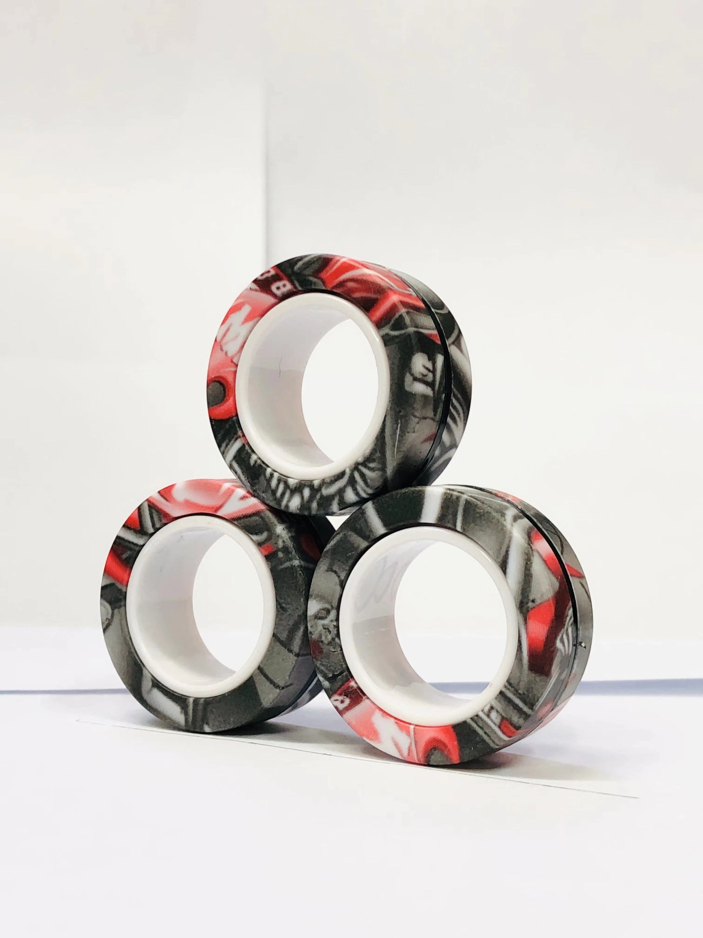 Magnetic Fidget Spinner Rings Set