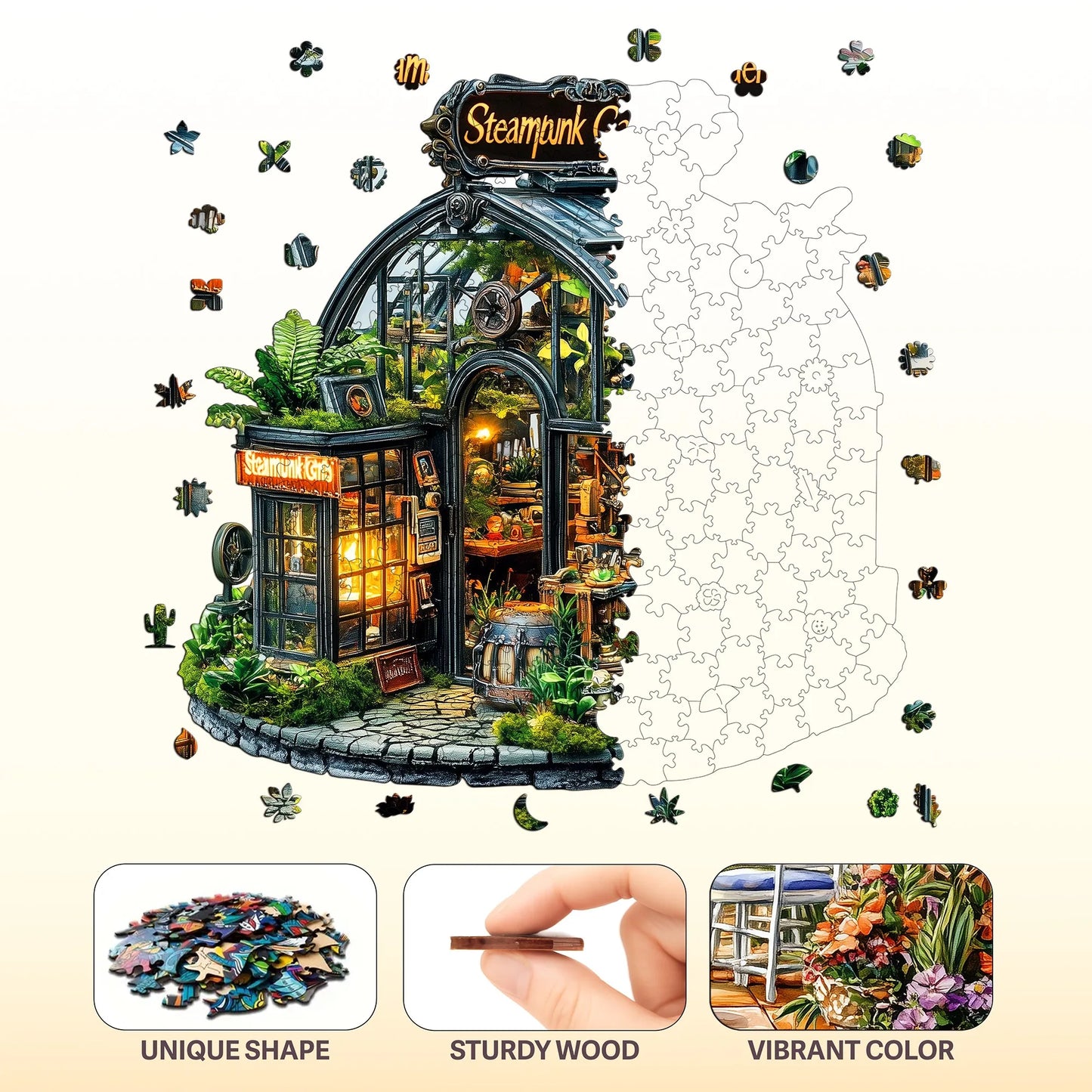 Fantasy Wooden Puzzle Decor Toy