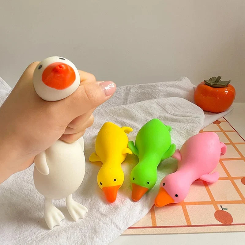 Cute Duck & Goose Squishy Toy – Stress Relief Squeeze Toy for Kids & Adults