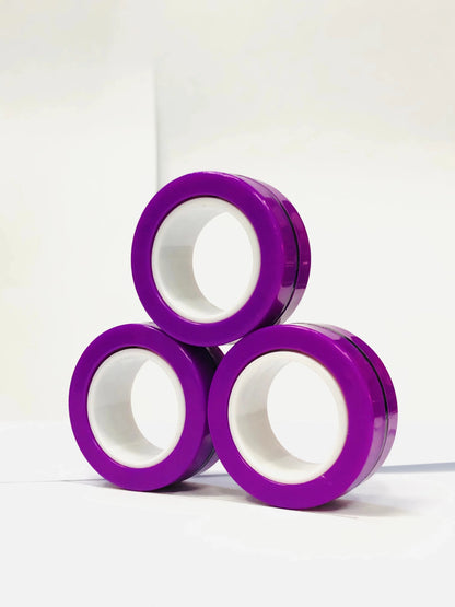 Magnetic Fidget Spinner Rings Set