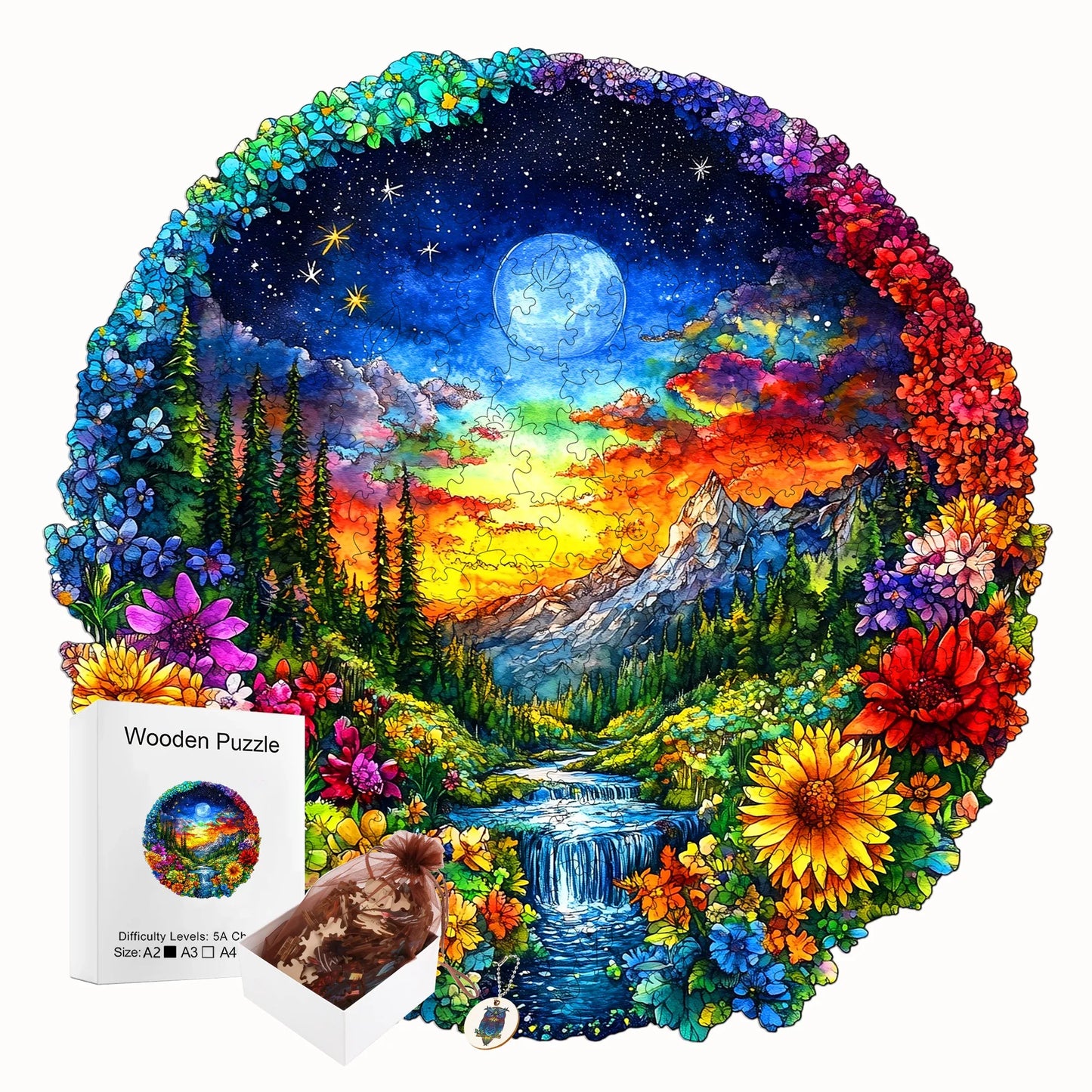 Fantasy Wooden Puzzle Decor Toy