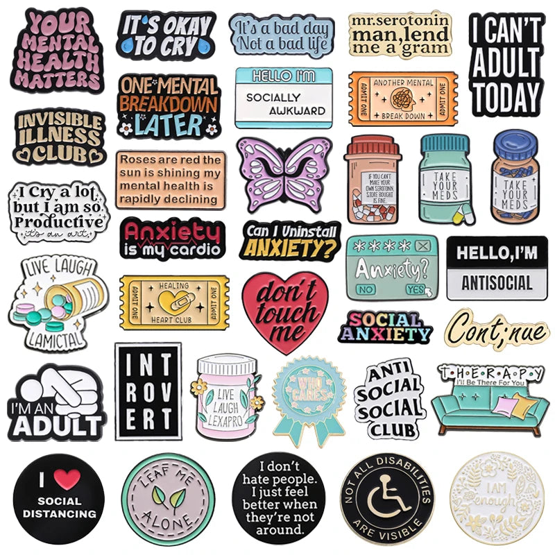 Mental Health Awareness Enamel Pin