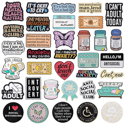 Mental Health Awareness Enamel Pin