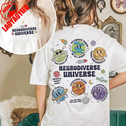Autism Awareness Space T-Shirt Design Download