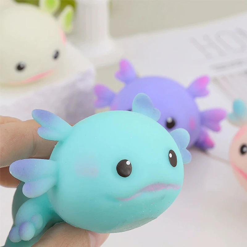 Axolotl Squishy Stress Relief Toy – Cute Slow Rebound Squeeze Toy for Kids & Adults