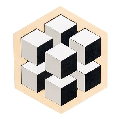 Wooden Tangram Shape Puzzle Toy for Kids