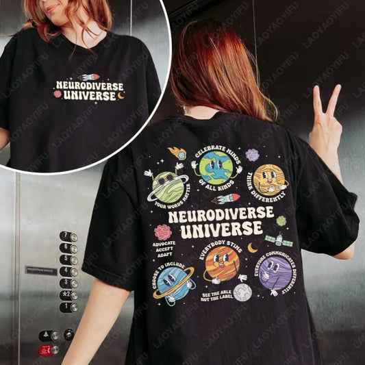 Autism Awareness Space T-Shirt Design Download