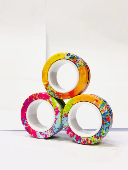 Magnetic Fidget Spinner Rings Set