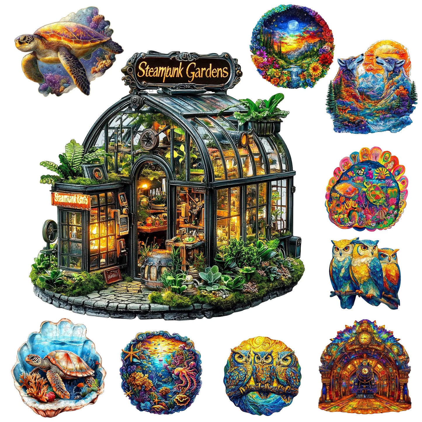 Fantasy Wooden Puzzle Decor Toy