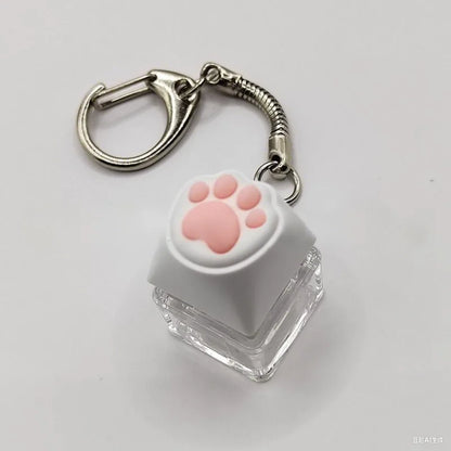 LED Keyboard Clicker Fidget Keychain