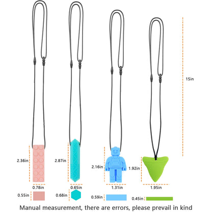 Kids Sensory Chew Necklace 2 Pack
