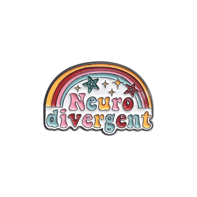 Funny Neurodivergent Enamel Pin