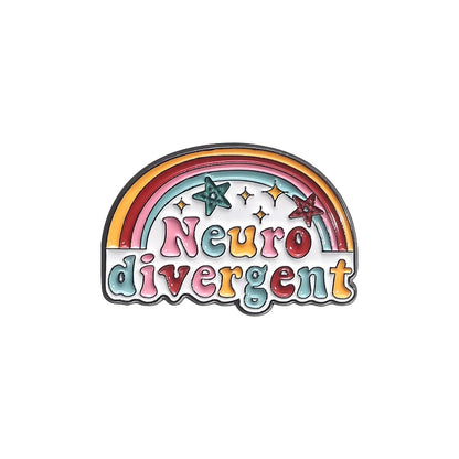Funny Neurodivergent Enamel Pin