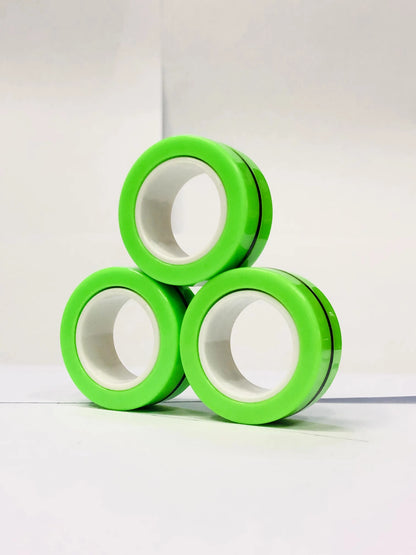 Magnetic Fidget Spinner Rings Set
