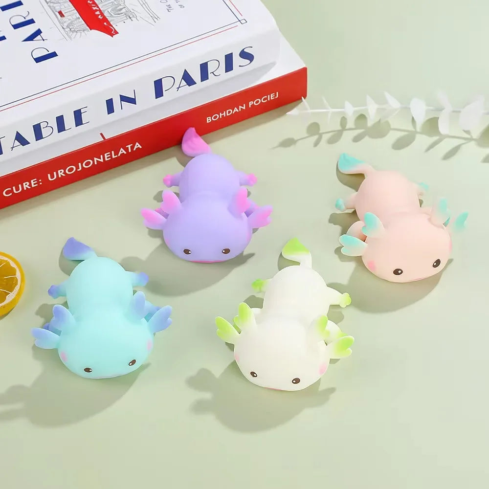 Axolotl Squishy Stress Relief Toy – Cute Slow Rebound Squeeze Toy for Kids & Adults
