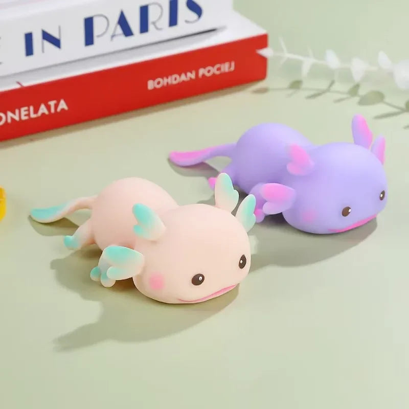 Axolotl Squishy Stress Relief Toy – Cute Slow Rebound Squeeze Toy for Kids & Adults