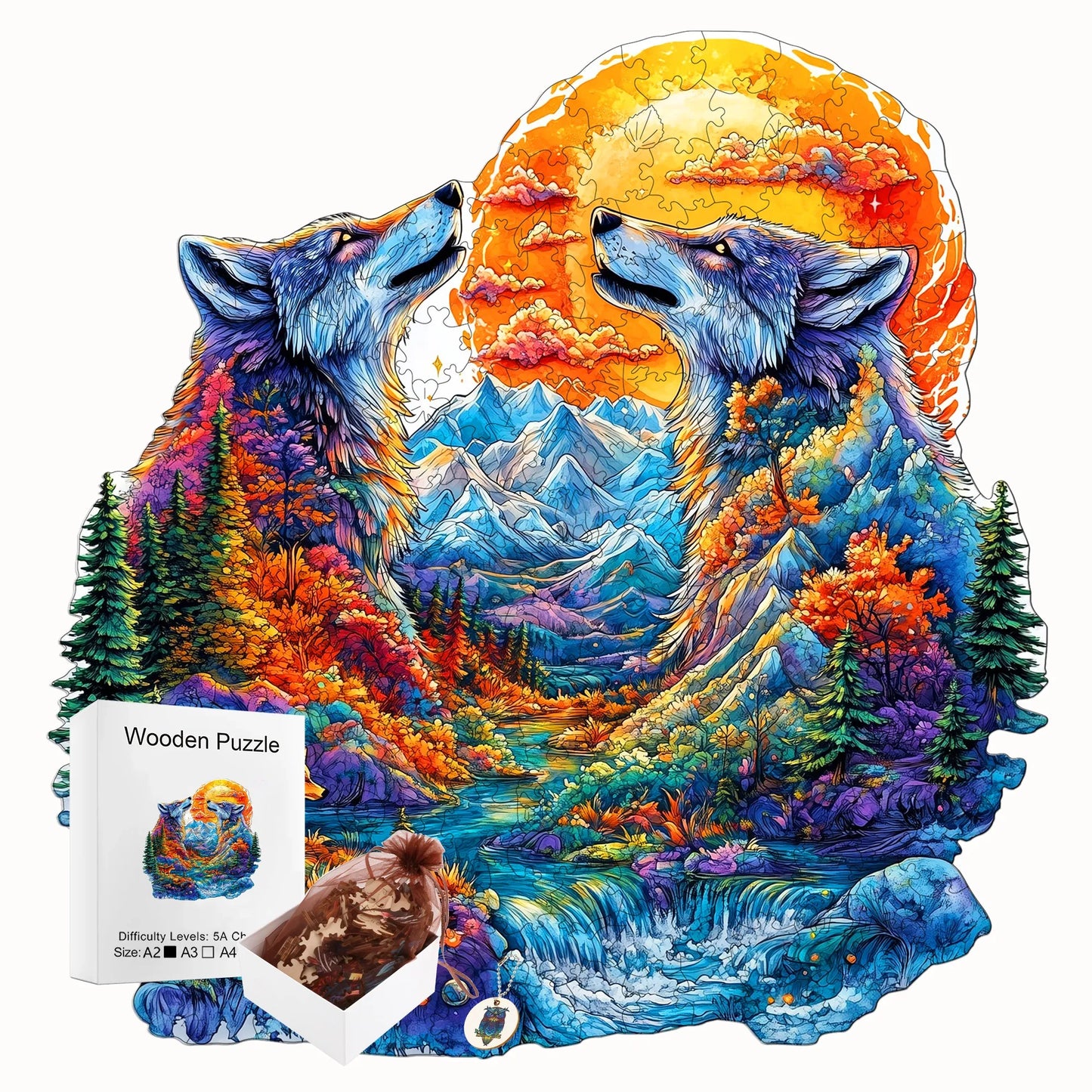 Fantasy Wooden Puzzle Decor Toy