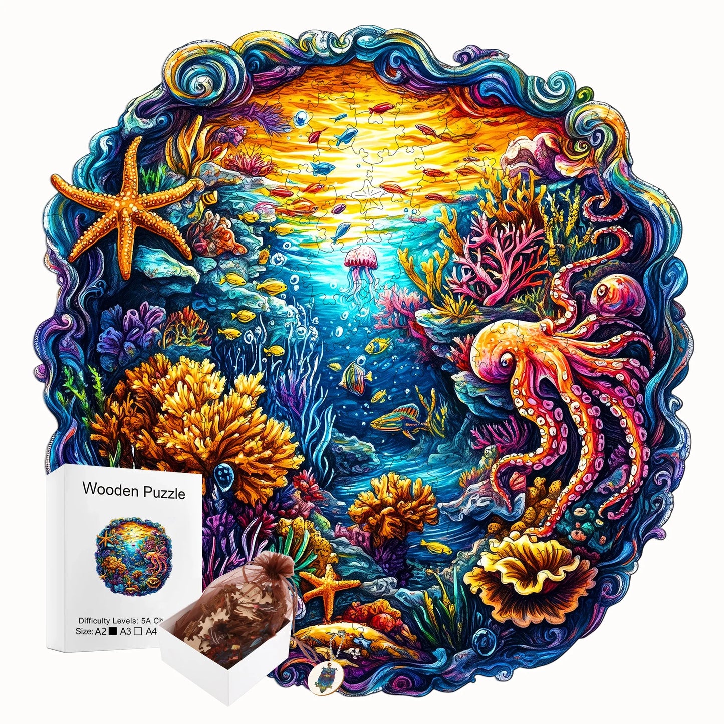 Fantasy Wooden Puzzle Decor Toy
