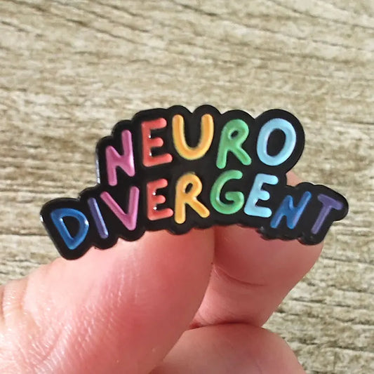 Color Alphabet Enamel Pin Badge