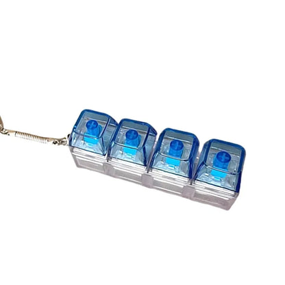 LED Keyboard Clicker Fidget Keychain